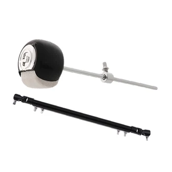 

Double Bass Kick Drum Pedal Connecting Bar Driveshaft Rod with Hammer