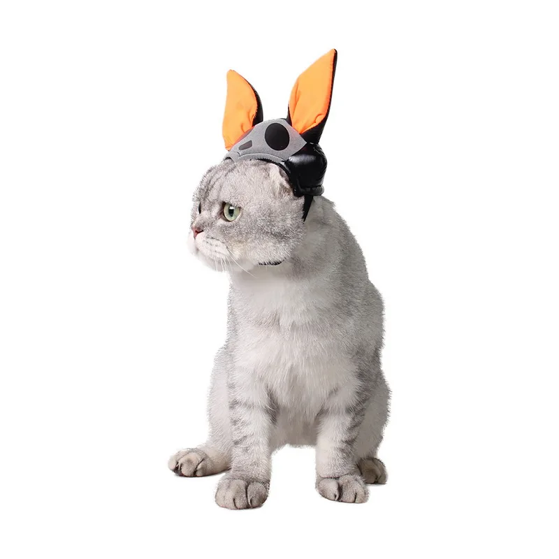 Кошка одежда для косплея костюм шапка милый Косплей летучая мышь складной ушной головной убор Забавный котенок Хэллоуин вечерние товары для домашних животных