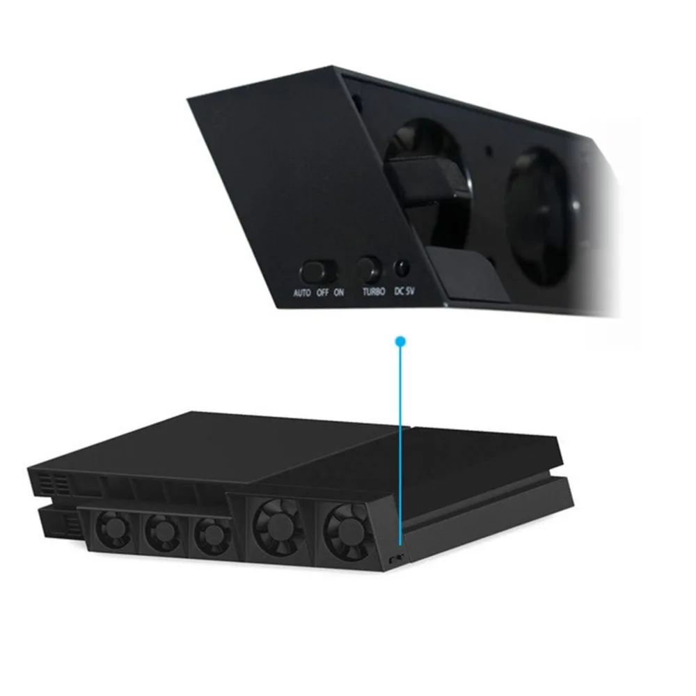 USB вентилятор охлаждения внешний турбо контроль температуры кулер для Playstation PS4 игровой консоли Вентилятор Кулер