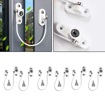

Baby Safety Locks Stainless Child Window Stopper Anti-theft Locks Limiter Security Lock Safety Kids Prevent Children Falling