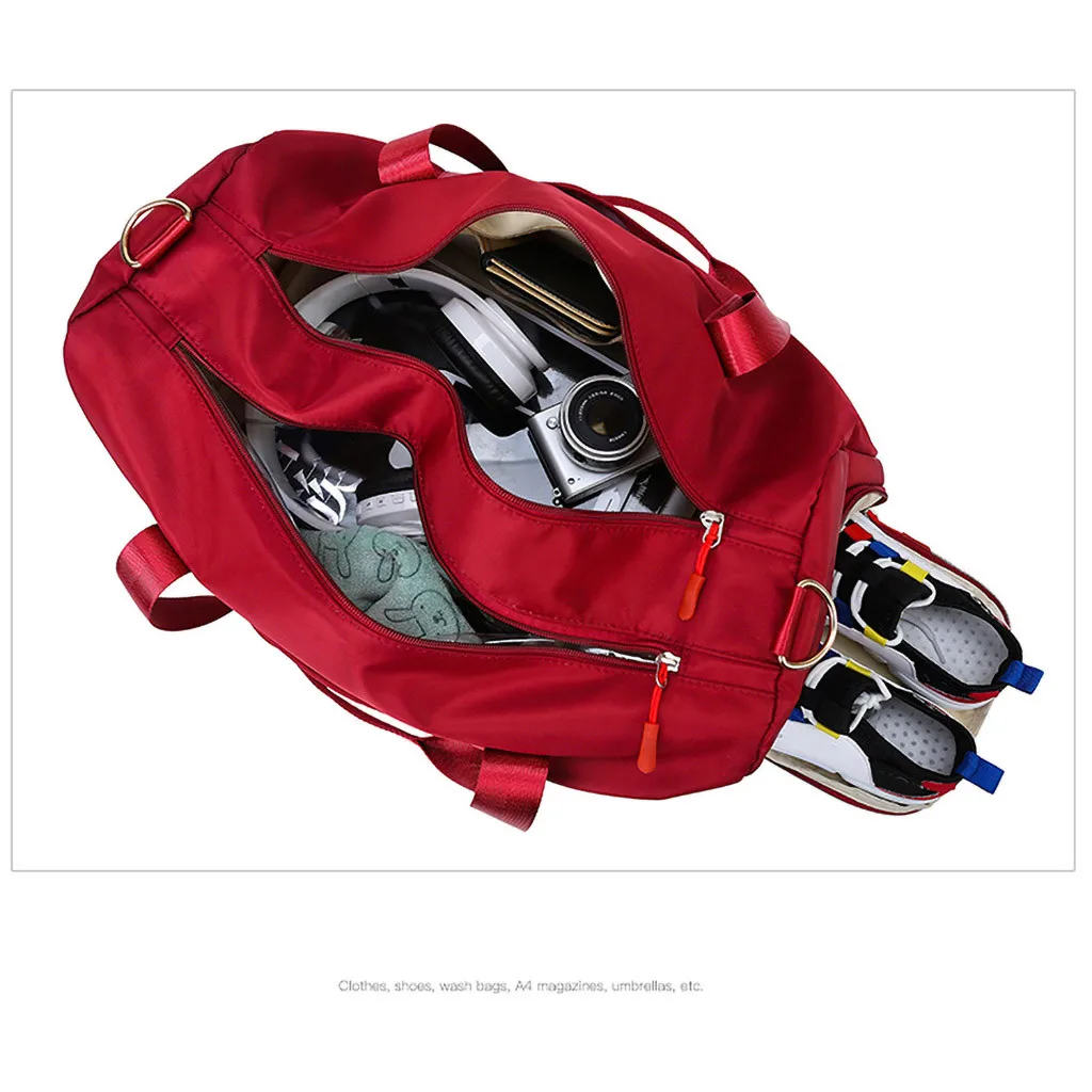 Фитнес-тренировочная сумка с обувью, карман для обуви, сухая влажная разделительная спортивная сумка, сумка для йоги, фитнеса, Большая вместительная спортивная сумка