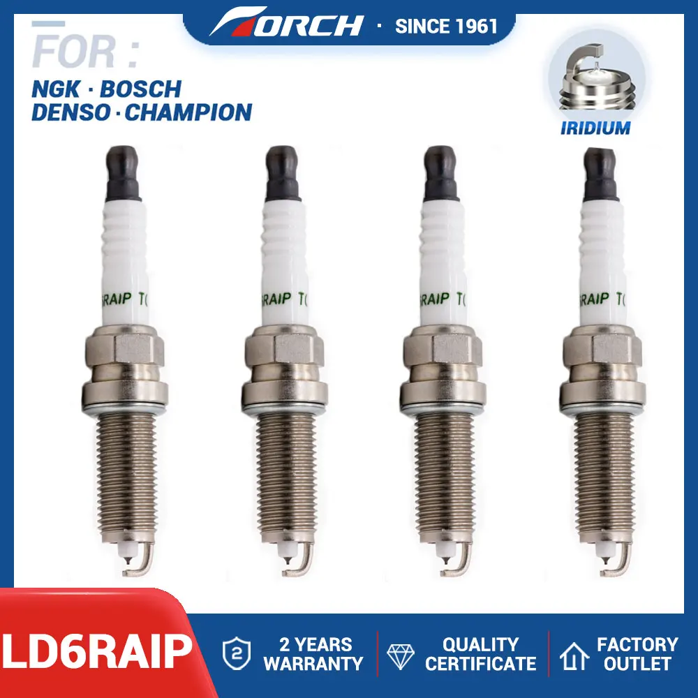 Iridium Platinum Spark Candles TORCH LD6RAIP Compatible with Candle