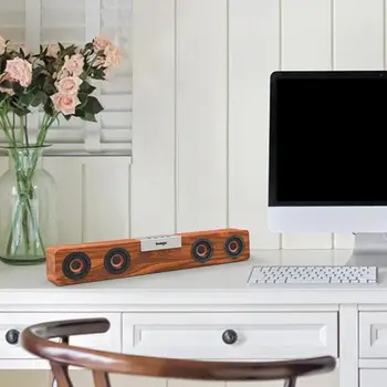 

Smalody SL90 short 42CM wooden bluetooth speaker TWS one for two outdoor home wireless speaker