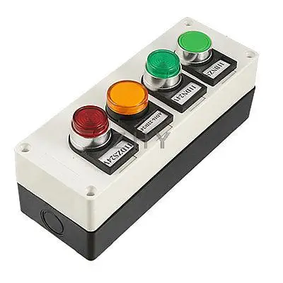 

Yellow Signal Light Momentary Self Locking Push Button Station