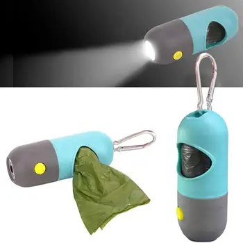 

1 Set Dog Waste Poop Bags Kit Hollow Trash Bag Pet Litter Dispenser Container For Pets Outdoor Cleaning (Random Color Trash Bag)