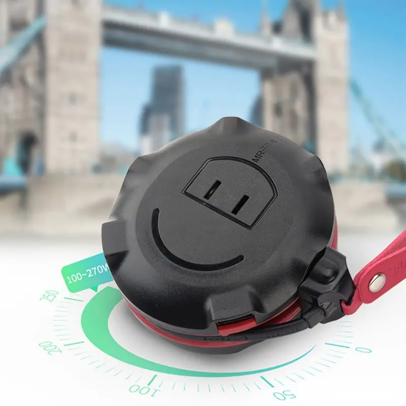 Все в одном Международный адаптер питания зарядное устройство 2.4A 2USB 4 гнезда UK EU