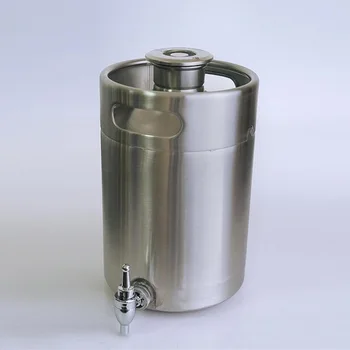 

stainless steel food grade wine barrel with faucet 5L domestic white wine barrel sealed self brewing fermentation tank fermenter