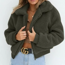 

Solid Loose Zipper Teddy Coats Female Overcoat Streetwear 2021 Women Oversized Long Fluffy Autumn Winter Warm Fleece Sweatshirt