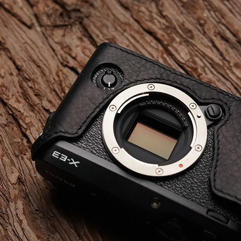 Чехол для камеры из натуральной кожи ручной работы для Fuji XE-3 Fujifilm XE3 Openn Blacking battery