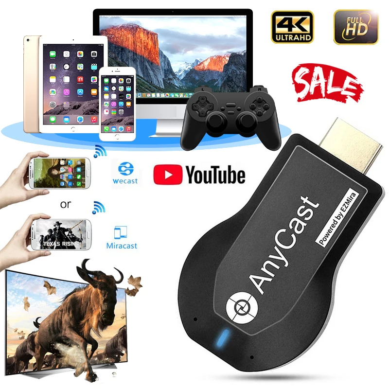 Mirascreen M2 Plus HDMI TV Stick беспроводной дисплей Miracast Anycast Dongle Airplay Bluetooth аудио видео игры адаптер S