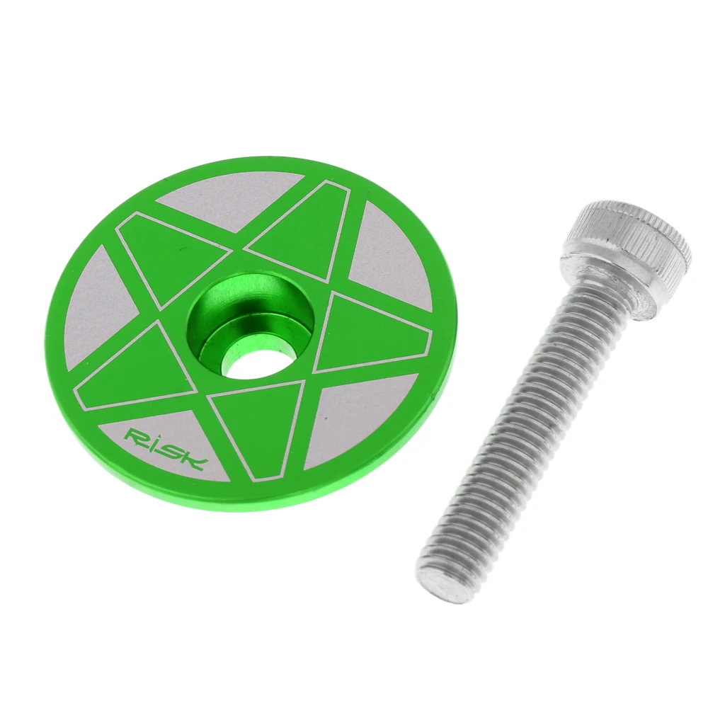 CNC Aluminum Bicycle MTB Road Bike Headset Stem Top  Cover for 1-1/8" (28.6mm) Diameter Steerer Tube