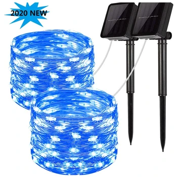 

Solar String Lights LED Solar Fairy Lights 8 Modes Sliver Wire Light Waterproof Outdoor String Lights Garden Patio Party Wedding