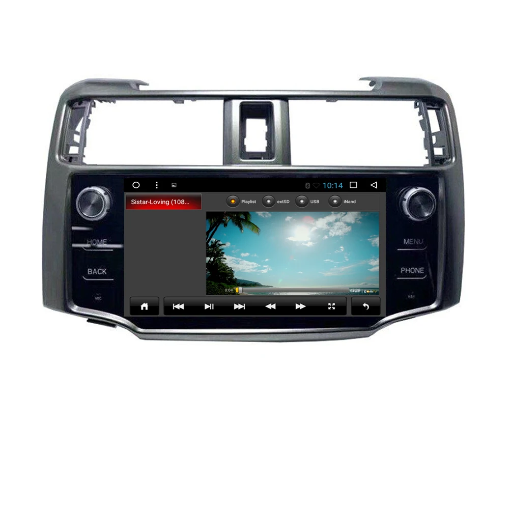 2.5D ips Android 8,1/9,0 Octa Core автомобиля dvd-радио GPS навигация для Toyota 4runner 2013- стерео аудио Navi Аудио Видео кабель с синий