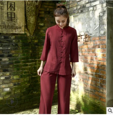 workwear sets chinese style female male sauna foot bath uniforms cotton spa clothing beautician medical work clothes - Цвет: color4