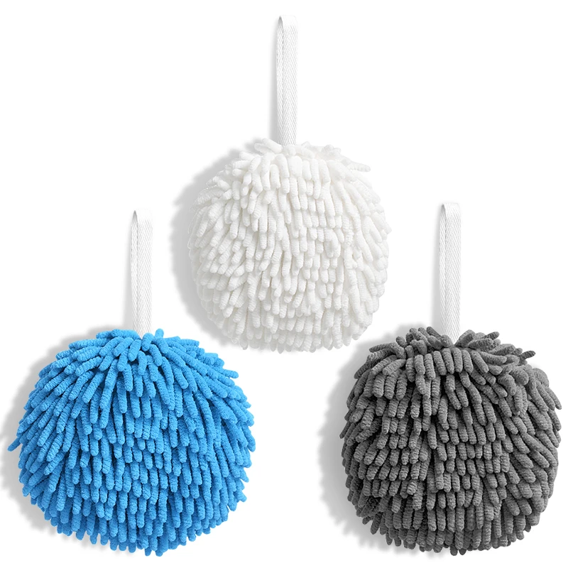 Wipe Hands Towel Ball, Microfiber Hand Drying Towels Bathroom Super