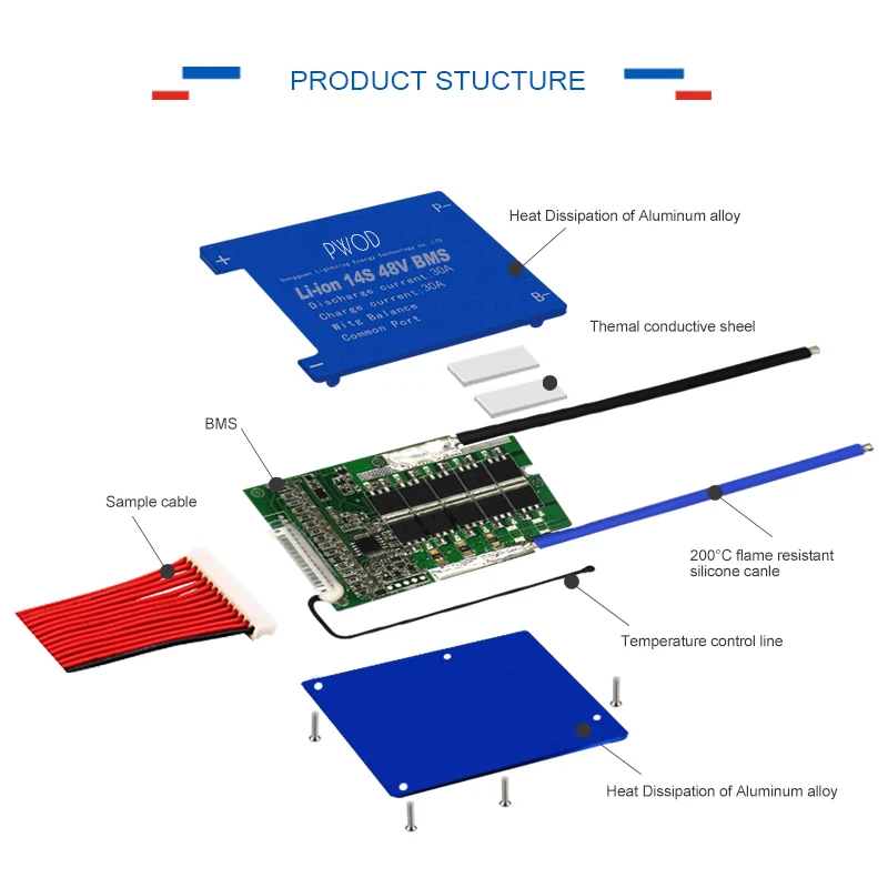 3 2 v LifePO4 BMS 19S 60V 30A 40A 50A 60A PCM/PCB/BMS LiFePO4 Защитная плата LiNCM LMO Li po 18650 аккумулятор с