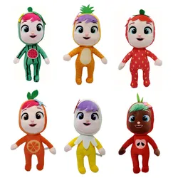 Cute Animated Crying Plush Toys Apple Orange Pineapple Banana Strawberry Fruit Plush Dolls For Kids Birthday Christmas Gifts