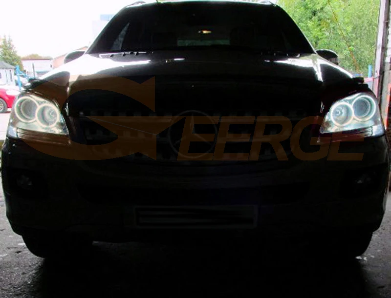 Для Mercedes Benz M Class W164 ML 2005 2006 2007 pre facelift RF remote Bluetooth APP многоцветный RGB led angel eyes