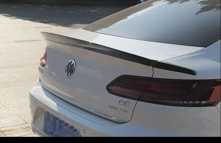 Для Volkswagen New CC Arteon задний багажник надрезаемая подкладка, abs Материал грунтовка Цвет дар хвост декоративное крыло