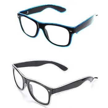 

2 Pcs LED Light Glasses Party Toy Glasses Ice Blue & Blue