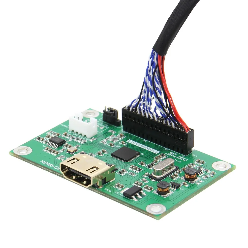 LVDS Driver Board / LVDS to HDMI-compatible Adapter Converter Supports 1080P Res