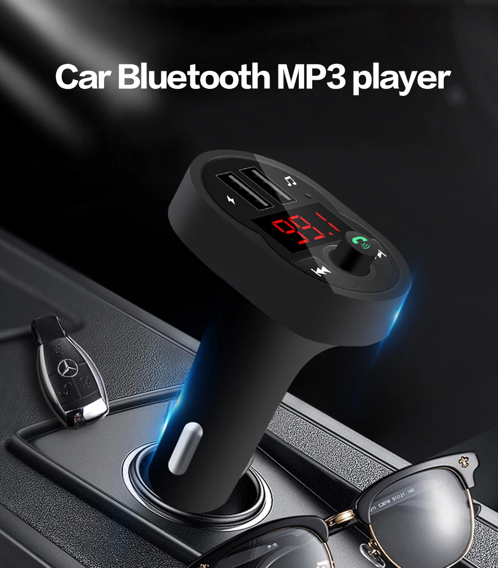 DEKEJI Автомобильный MP3-плеер Bluetooth приемник ABS Автомобильный плеер usb аудио Многофункциональный Универсальный U диск Универсальное зарядное устройство