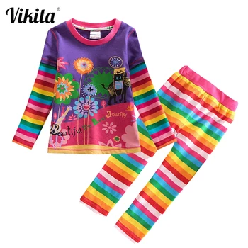 

VIKITA Children Clothing Sets Toddler Girls Clothes Costume Outfit Suit Kids T shirt Pants Clothes for Girls Clothing Sets
