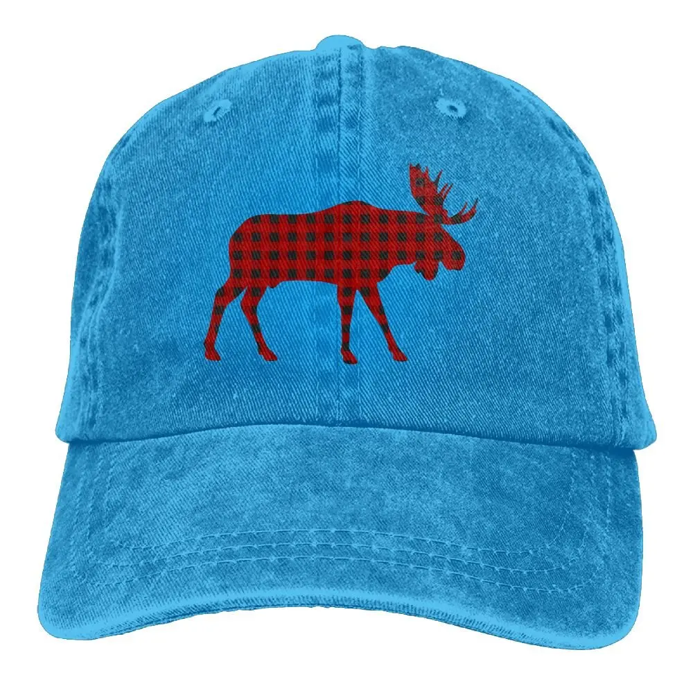 Бейсбольная Кепка унисекс в клетку буйвола с лосем и лесорубом для взрослых, Спортивная уличная ковбойская Кепка для мужчин и женщин, Снэпбэк