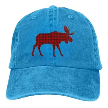 Бейсбольная Кепка унисекс в клетку буйвола с лосем и лесорубом для взрослых, Спортивная уличная ковбойская Кепка для мужчин и женщин, Снэпбэк