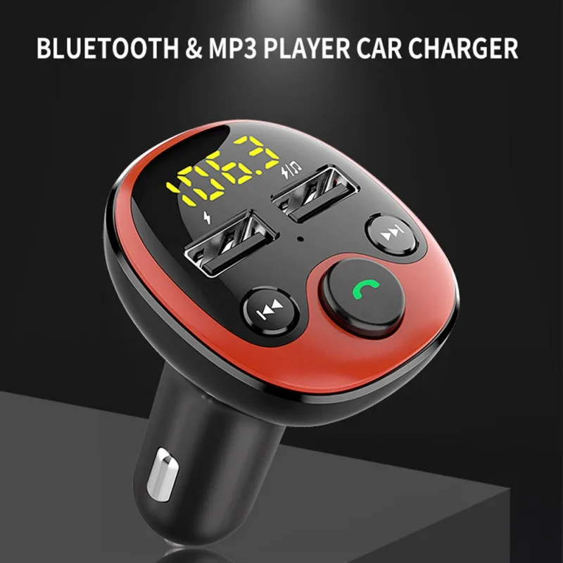 MP3 аудио плеер с быстрой зарядкой 3.1A двойной USB Автомобильное зарядное устройство Профессиональный fm-передатчик модулятор Bluetooth Handsfree Car