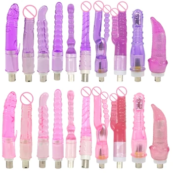 ROUGH BEAST 3XLR Sex Machine Dildo Attachment for Women Men Anal Butt Jelly Color Automatic Vibrator Thrusting Machine Accessory 1