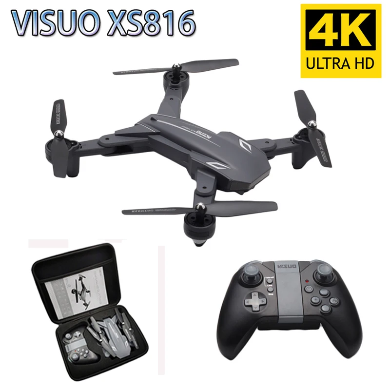 Visuo XS816 RC Drone 4K 1080P Двойная камера WIFI FPV Дроны Съемка жестов Профессиональный селфи