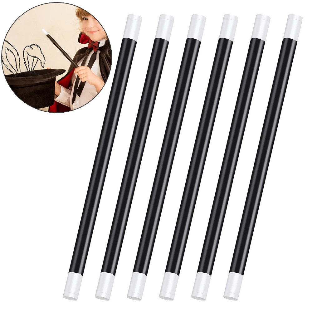 

6Pcs Magic Wand To Magic Stick Rod Trick Props Magic Joke Toy Easy to Play Rising Magic Props For Party 250*10mm