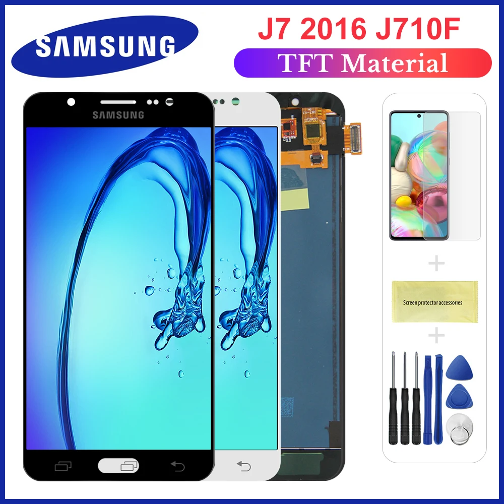 ЖК дисплей для Samsung galaxy j7 2016 J710 SM J710F J710M J710H J710FN с сенсорным экраном и дигитайзером