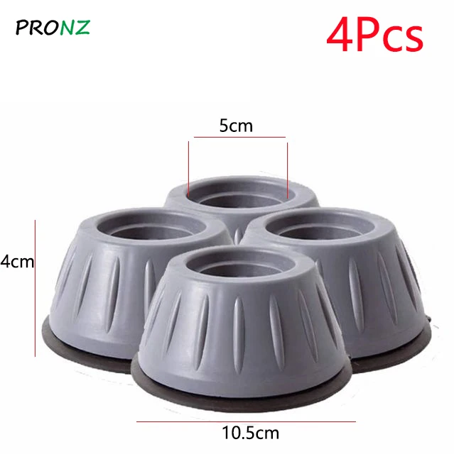 Washing Machine Anti Vibration Feet Pads Rubber Mat Anti-Vibration Pad Dryer Fixed Non-Slip Noise-reducing Pads Support Dampers 4Pcs