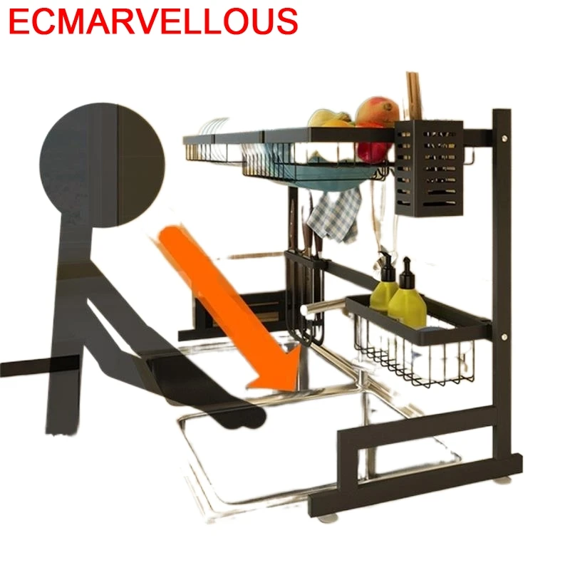 Etagere Keuken органайзер для раковины партиями по Escurridor De Platos Нержавеющая сталь Cozinha