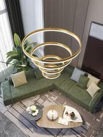 Modern Pendant Lamp Led Rings Circle Ceiling Hanging Chandelier 2
