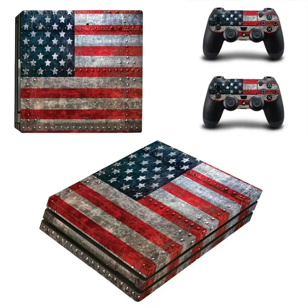 Американский флаг PS4 Pro стикер s Play station 4 кожа наклейки Наклейки Обложка для playstation 4 PS4 Pro консоль и контроллер скины