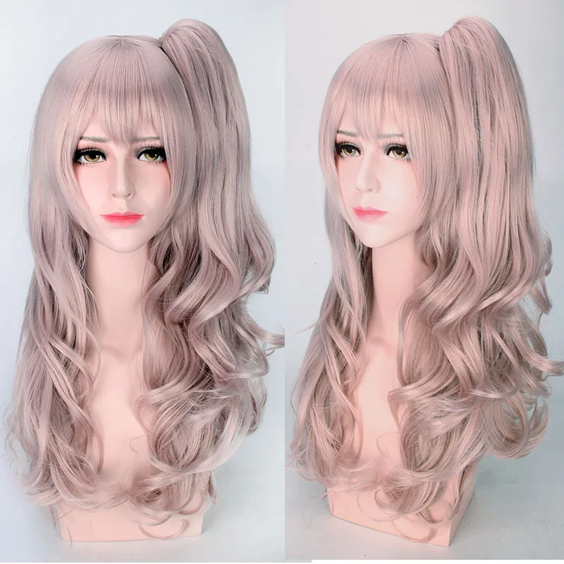 Girls Frontline ump45 Wigs Curly Long Synthetic Cosplay Costume Game With Chip Ponytail + Wig Cap | Тематическая одежда и