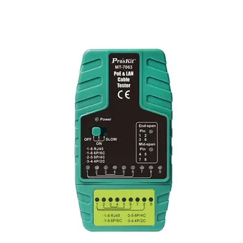 

Pro'sKit Network Tester MT-7063-C Multi-function Network Line Tester Short Circuit Break Wire Sequence Test