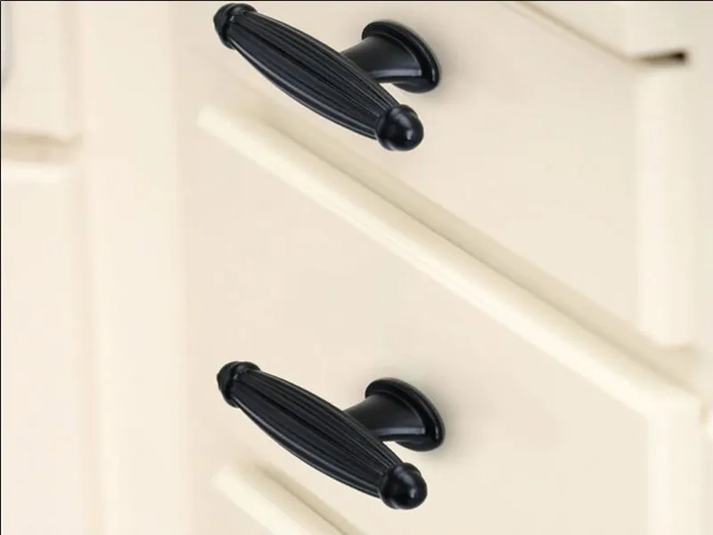 Acent Rome Design Modern Matte Black  Furniture Handle   96mm  Drawer Knob 128mm Kitchen  Door Handle  
