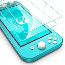 Для Switch Lite 2 упаковка 9H закаленное стекло для защиты экрана для kingd Switch Lite Мини Защитная Пленка чехол для кожи NS аксессуары