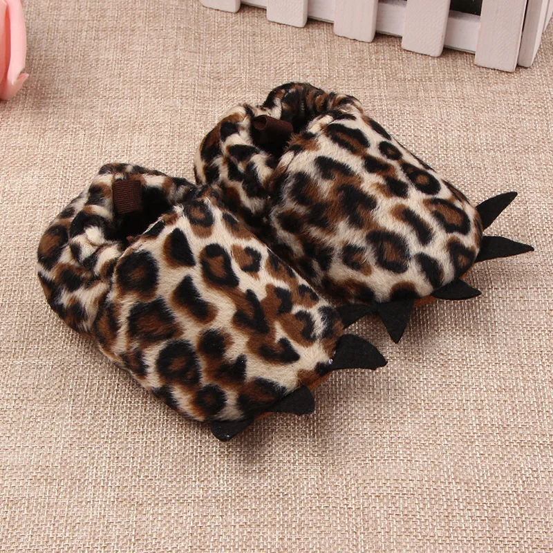 Koovan Children Home Shoes Winter Warm Stuffed Claws Out Shoes Baby Toddler Firstwalkers For Baby Boys Girls Lovely Slipper