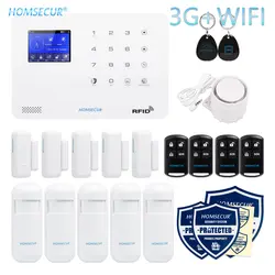 Homsecur беспроводный lcd 3g/GSM wifi домашняя охранная сигнализация + IOS/Android APP LA02-3g