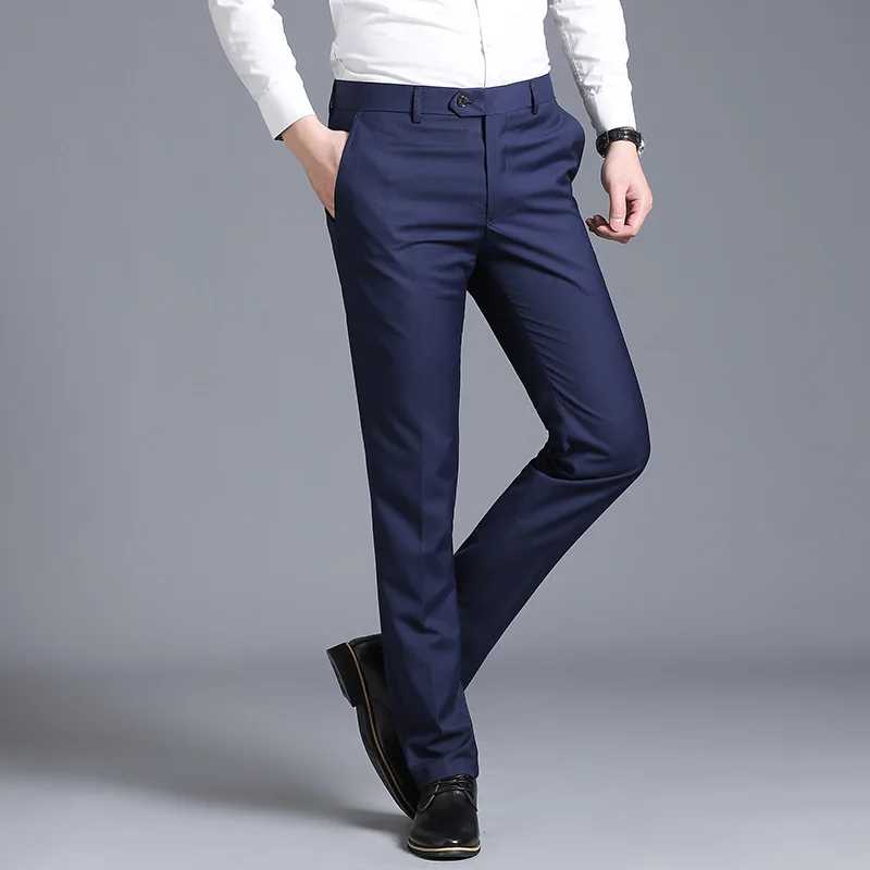 Suit-pants-men-Trousers-office-Straight-formal-pants-man-Business-solid ...