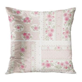 

Pink Throw Pillow Cushion Cover Abstract Floral Soft Velvet Square Cushion Case Couch Cover Pillowcase For Sofa Chair Bedroom