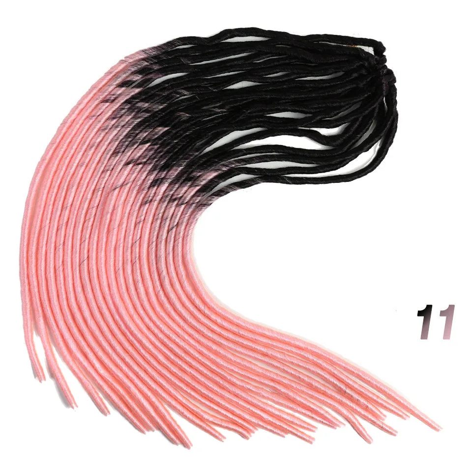 MUMUPI Faux Locs Ombre Senegalese Twist Hair Crochet Braids 22" 20 Strands/pack Synthetic Braiding Hair for Women Braiding Hair - Color: T4/27/30