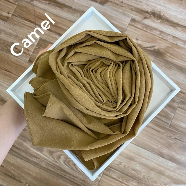 Nouveau foulard en mousseline uni pour femme, prêt-à-porter, hijab instantané, châle musulman, hijabs islamiques, écharpe arabe, foulards pour la tête