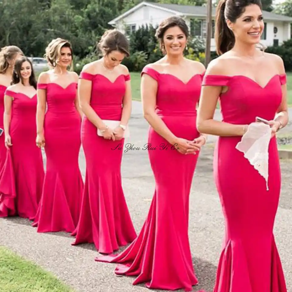 fuchsia dress for wedding guest