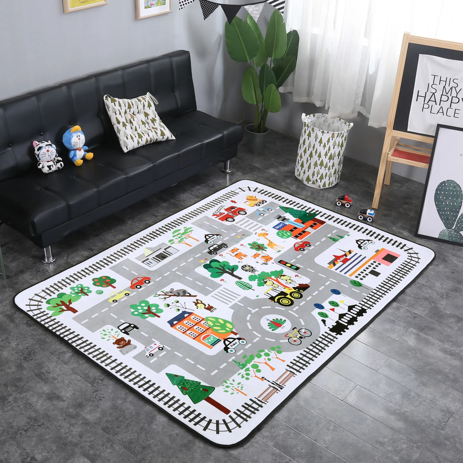 

Baby Crawling Rug Super Soft Carpet Baby Floor Playmat for Kids Area Rugs Cartoon Fashion Living Room Carpet Yoga Picnic Rug Mat